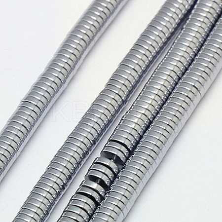 Electroplate Non-magnetic Synthetic Hematite Beads Strands X-G-J164A-2mm-04-1