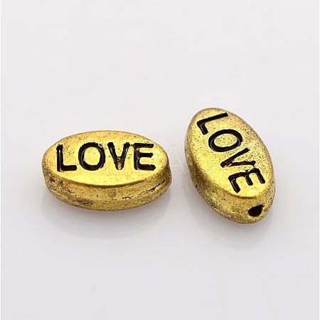 Tibetan Style Alloy Beads X-TIBEB-5850-AG-RS-1
