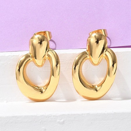 304 Stainless Steel Stud Earrings for Women EJEW-U047-04G-1