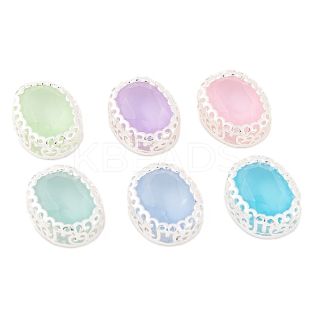 Oval Shaped Sew on Rhinestone GLAA-K069-04B-S-1