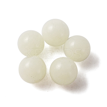 Synthetic Luminous Stone Round Beads G-WH0026-08A-03A-1