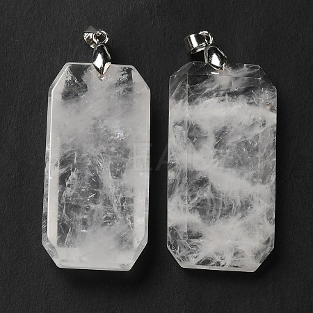 Natural Quartz Crystal Pendants G-H286-05P-01-1