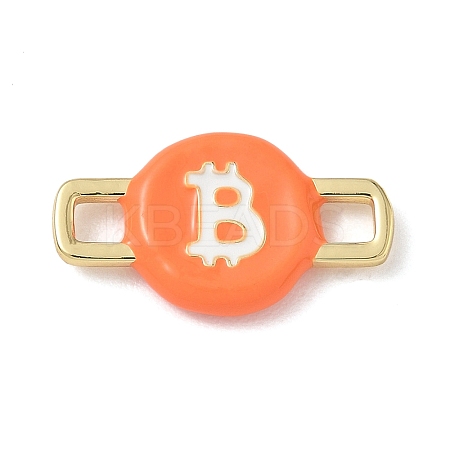 Brass Enamel Connector Charm KK-CBA4231-01A-G-1