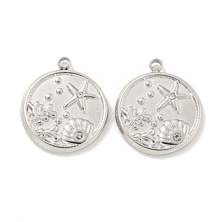 304 Stainless Steel Pendants STAS-L278-025P-1