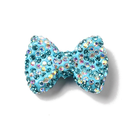 Polymer Clay Rhinestone Beads RGLA-D050-03D-1