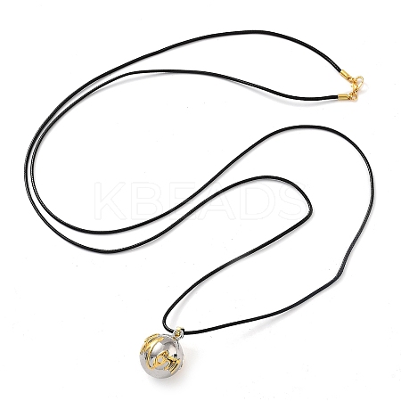 Mother's Day Alloy Bola Pregnancy Pendant Necklaces LS-NJEW-NH0001-01-1