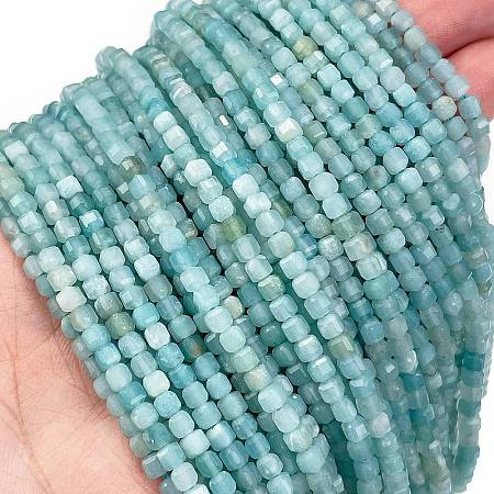 Natural Flower Amazonite Beads Strands G-L587-C01-02-1