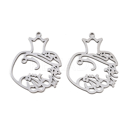 201 Stainless Steel Pendants STAS-I364-12P-1
