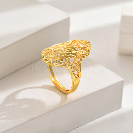 European Style Wheat Lucky Adjustable Cuff Ring LX5971-2-1