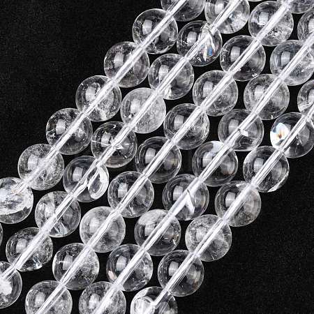 Natural Quartz Crystal Beads Strands G-C175-10mm-2-1