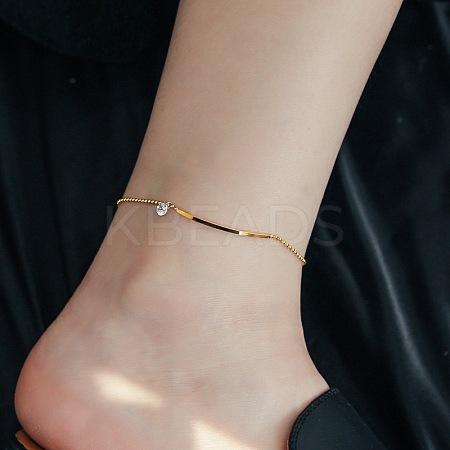316L Surgical Stainless Steel Charm Anklets for Women FS-WG47470-08-1
