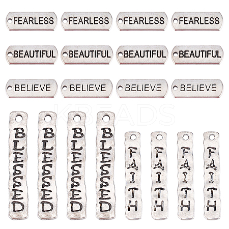 CHGCRAFT 100Pcs 5 Style Alloy Pendants FIND-CA0003-60-1