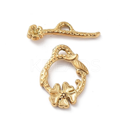 Ion Plating(IP) 304 Stainless Steel Toggle Clasps LS-STAS-A092-02G-1