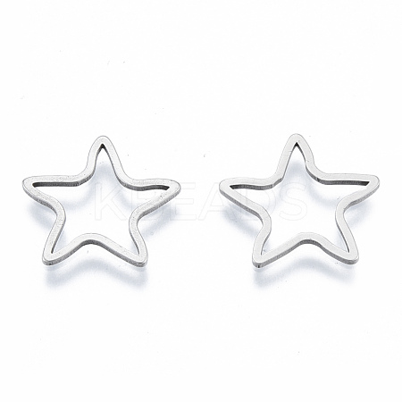 Non-Tarnish 201 Stainless Steel Linking Rings STAS-N090-T19-1-1
