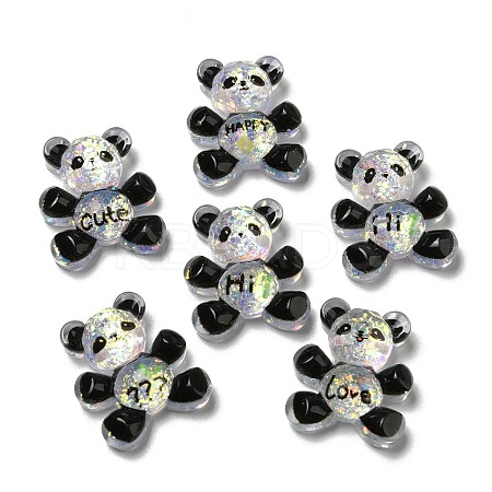 Transparent Resin Cabochons RESI-Z019-01-1