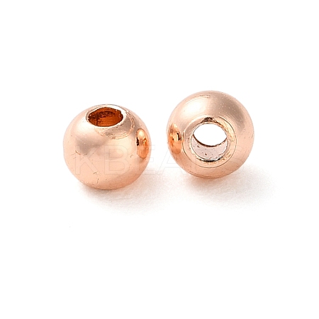 Rack Plating Brass Spacer Beads KKB-I709-03D-RG-1