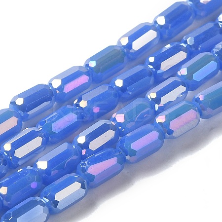 Electroplate Glass Beads Strands EGLA-D031-01-06-1