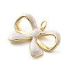 Brass Enamel Pendants KK-Q029-05G-03-2
