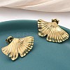 304 Stainless Steel Leaf Stud Earrings EJEW-K268-68G-2