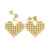 Ion Plating(IP) 304 Stainless Steel Stud Earrings for Women EJEW-A119-21G-4