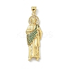 Brass Micro Pave Cubic Zirconia Pendants KK-H537-26A-G-1