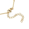 Ion Plating(IP) 304 Stainless Steel Twist Bar Link Chain Necklace NJEW-K249-08G-3