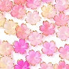 50Pcs Acrylic Bead Caps OACR-YW0002-67G-1