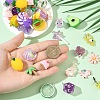 10Pcs 10 Styles Opaque & Transparent Resin Pendants RESI-YW0005-18-4