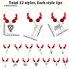 12Pcs 12 Styles Alloy Enamel Charms Wine Glass Charms AJEW-SC00047-2