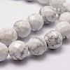 Natural Howlite Beads Strands G-G736-25-8mm-3