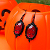 Alloy Glass Dangle Earrings FS-WGFE353-05-1