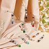 20Pcs 10 Colors Glass & Alloy Angel Brooch JEWB-WR00001-5