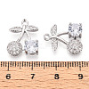 Brass Micro Pave Cubic Zirconia Pendants KK-T074-71P-01-3