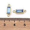 Birthstone 304 Stainless Steel Rhinestone Connector Charms STAS-L022-576G-09-3