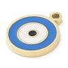 Ion Plating(IP) 304 Stainless Steel Enamel Charms STAS-P366-48G-2