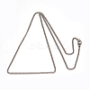 Tarnish Resistant 304 Stainless Steel Twisted Chain Necklaces NJEW-M151-21P-2