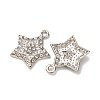Alloy Pendants with Rhinestone FIND-H051-09P-2