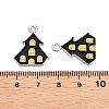 Halloween Theme Alloy Enamel Pendants ENAM-T020-08M-3