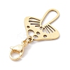 Hollow Mushroom 201 Stainless Steel Pendant Decoration HJEW-JM01978-01-4