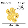 304 Stainless Steel Fashionable Flower Stud Earrings with Exaggerated Design and High-end Quality KY9326-2-1