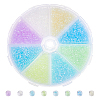80G 8 Colors Luminous Glow in the Dark Cylinder Seed Beads SEED-DC0001-16A-1