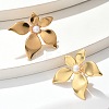 304 Stainless Steel & ABS Plastic Imitation Pearl Flower Stud Earrings EJEW-S253-23G-5