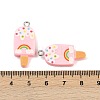 Printed Opaque Resin Pendants RESI-T055-01D-2