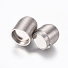 Tarnish Resistant 304 Stainless Steel Magnetic Clasps with Glue-in Ends STAS-G203-02P-B-2