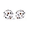 Transparent Glass Enamel Beads GLAA-G084-01A-2