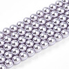Baking Paint Pearlized Glass Pearl Bead Strands HY-N002-4mm-A04-2