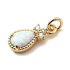 Synthetic Opal Teardrop Charms KK-H089-04B-01-2