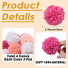 12Pcs 4 Colors Woolen Yarn Pom Pom Ball DIY-SC0031-40-3