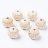 Unfinished Natural Wood European Beads LS-WOOD-S057-019B-1