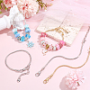 24Pcs 3 Colors Brass European Style Bracelet Making MAK-PA0001-01-4